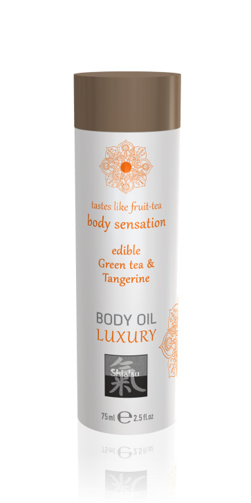 BODY OIL LUXURY edible Green tea & Tangerine 75ml /2.5fl.oz 