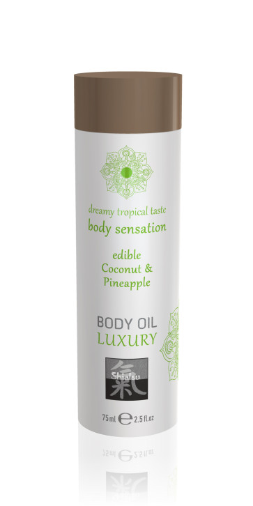 BODY OIL LUXURY edible Coconut & Pineapple 75ml /2.5fl.oz 