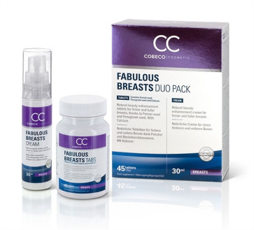 Cobeco Fabulous Breasts Duo Pack, 45 Tabs & 30ml (1 oz) Cream 