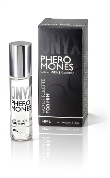 Cobeco GEMS Collection, Onyx Pheromones Eau de Toilette for Him, 14ml (0,5 fl.oz.)