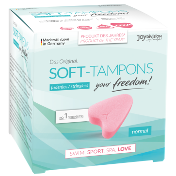 JoyDivision Soft-Tampons Stringless, Normal, 3 pcs