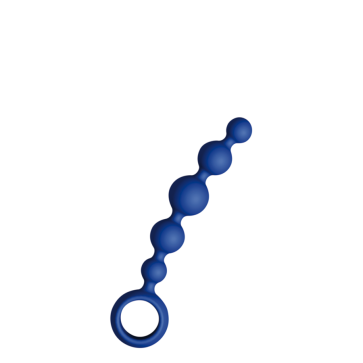 JoyDivision JOYballs Anal Wave Short, Anal Beads, Silikomed, Blue, 17,5 cm (6,9 in), Ø 3 cm (1,2 in)
