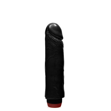 SI IGNITE Vibrator Cock RICKY, Vinyl, Black, 18,5 cm (7,3 in), Ø 4,5 cm (1,8 in)