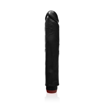 SI IGNITE Cock Dong with Vibration, Vinyl, Black, 26 cm (10 in), Ø 4,5 cm (1,75 in)