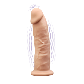 SILEXD Premium Silicone Dildo Model 2 7" Vibration, 17,5 cm, flesh