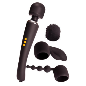 Pornhub Supercharged Wand Set, Silicone, Black, 30 cm (12 in)