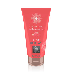 Shiatsu EDIBLE LOVE LUBRICANT Strawberry 75 ml /2.5fl.oz