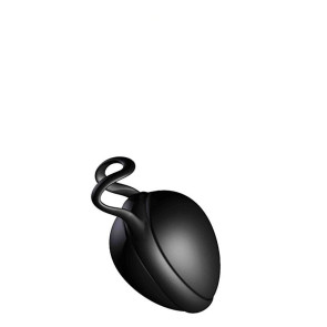 JoyDivision Joyballs Secret Single, Love Ball, Silikomed, Deep Black, 6 cm (2,4 in), Ø 3,7 cm (1,4 in)