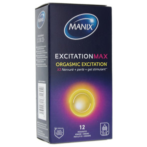 Manix ExcitationMax Orgasmic Excitation, 12 condoms, 18 cm  