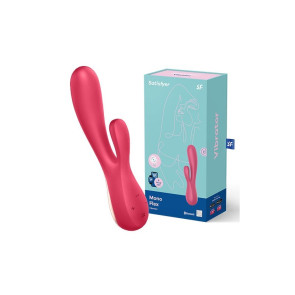 SATISFYER 'MONO FLEX', 20,5 CM, MIT APP (ROT)