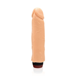 SI IGNITE Vibrator Cock RICKY, Vinyl, Flesh, 20 cm (8 in), Ø 4,6 cm (1,8 in)