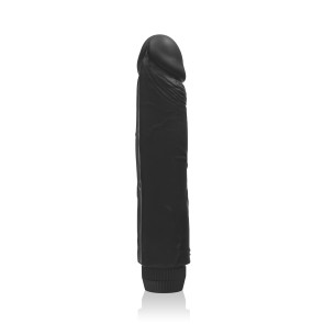 SI IGNITE Vibrating Silicone Dong, Vinyl, Black, 20 cm (8 in), Ø 4,6 cm (1,8 in)