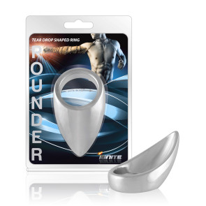 SI IGNITE Teardrop shaped Chrome Pounder Cockring, 38 mm (1,5 in)