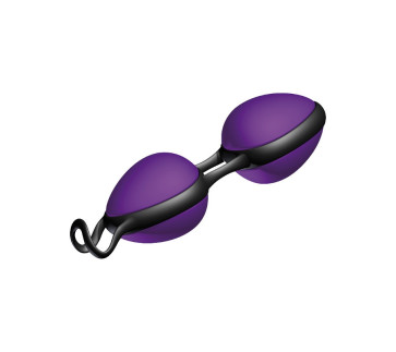 JoyDivision Joyballs Secret, Love Balls, Silikomed®, Purple/Black, 11,4 cm (4,5 in), Ø 3,7 cm (1,4 in)