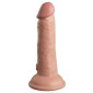 King Cock 6 Inch 2 Density Silicone Cock, 17,8 cm, light skin tone